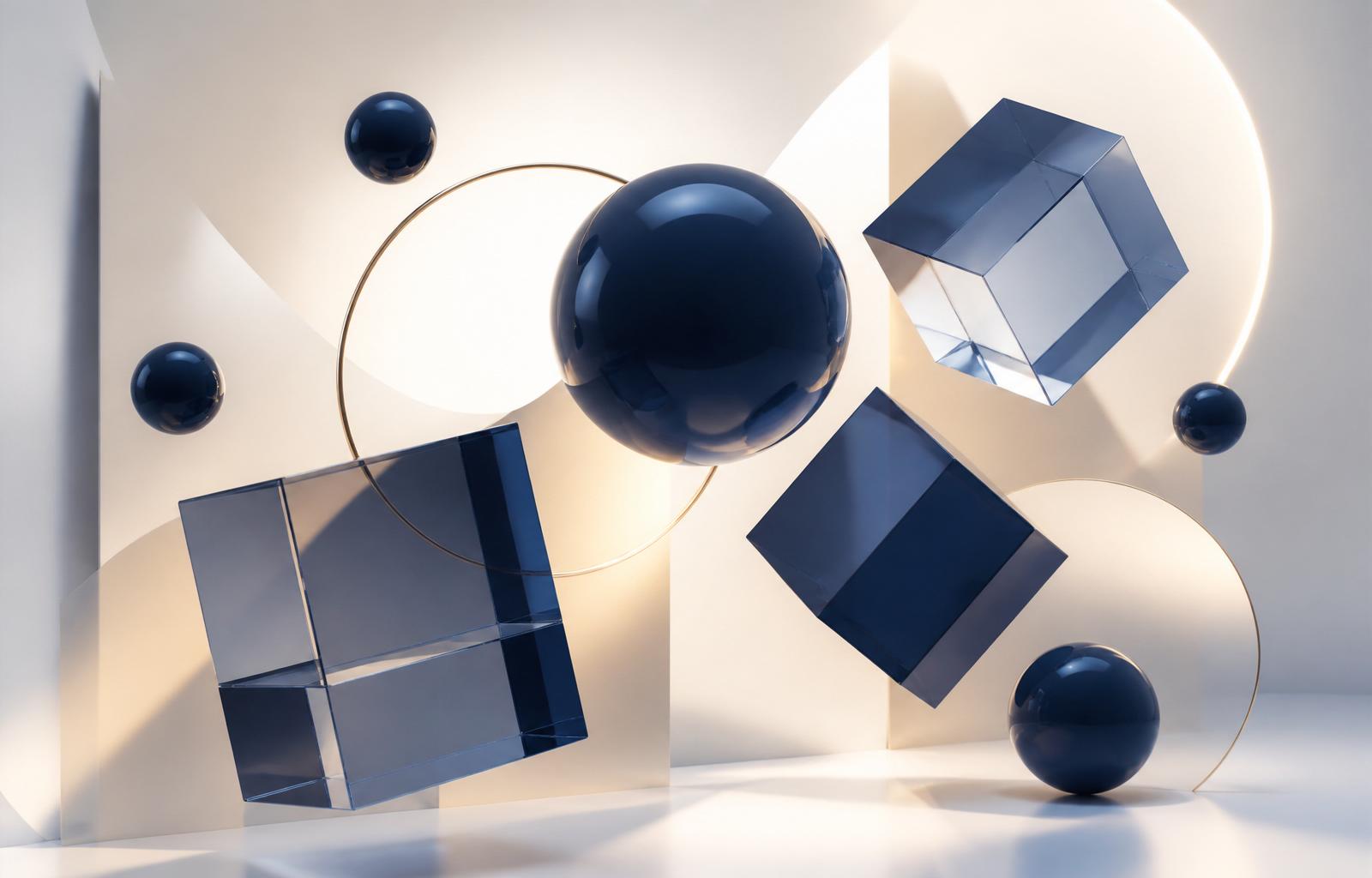 3D navy composition